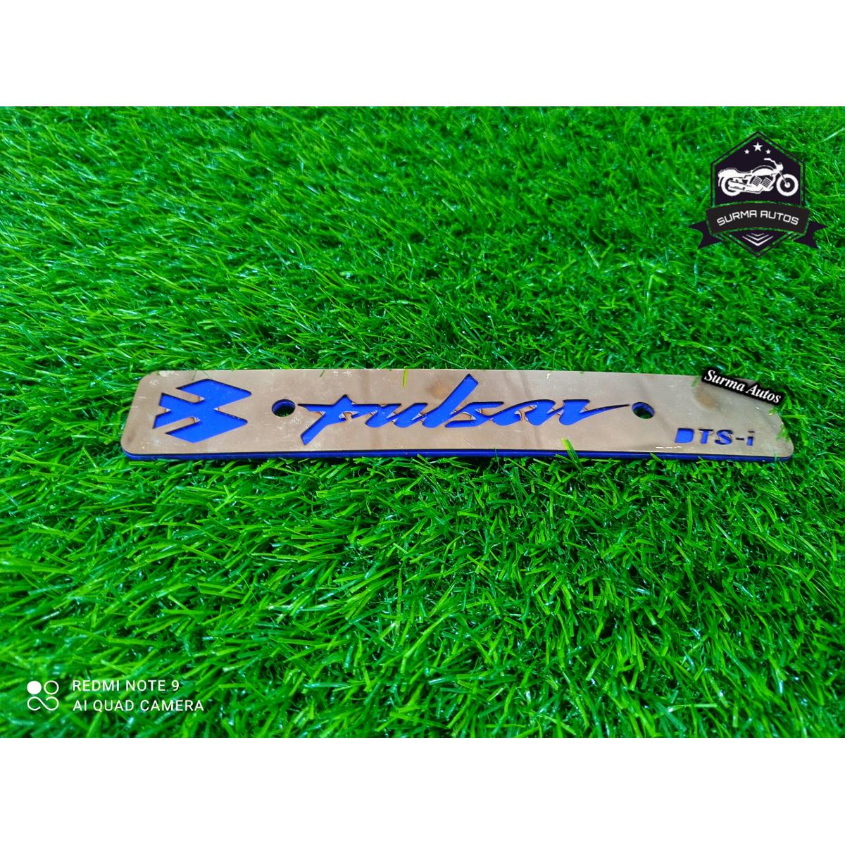 Picture of Bajaj Pulsar Motorcycle New Design Name Plate & Metal