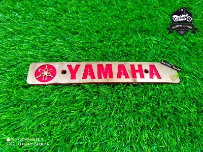 Picture of YAMAHA Motorcycle New Design Name Plate Metal Gold