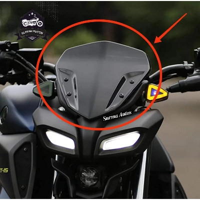 Picture of Motorcycle Windshield Windscreen Visor Compatible for YAMAHA MT15