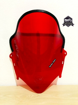 Picture of Motorcycle Windshield Windscreen Visor Compatible for Gixxer SF New Version Rubber System KSI