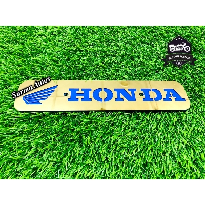 Picture of Honda Motorcycle New Design Name Plate Metal Gold Large Size