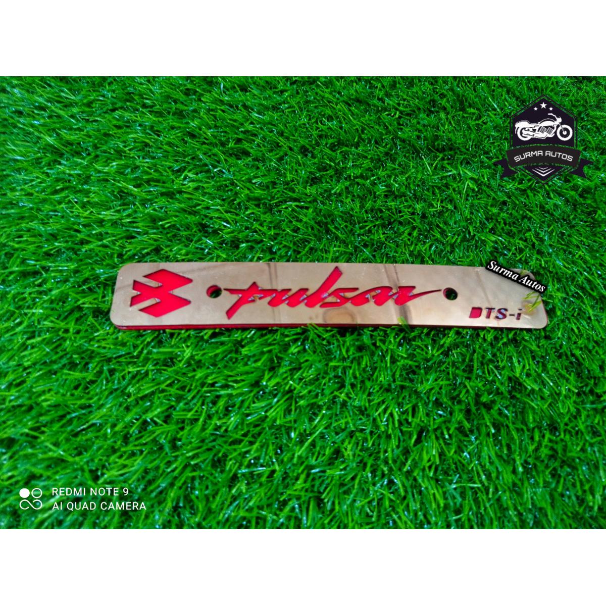 Picture of Pulsar Motorcycle New Design Name Plate Metal Gold