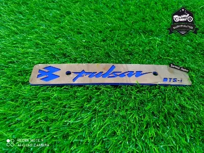 Picture of Pulsar Motorcycle New Design Name Plate Metal Gold