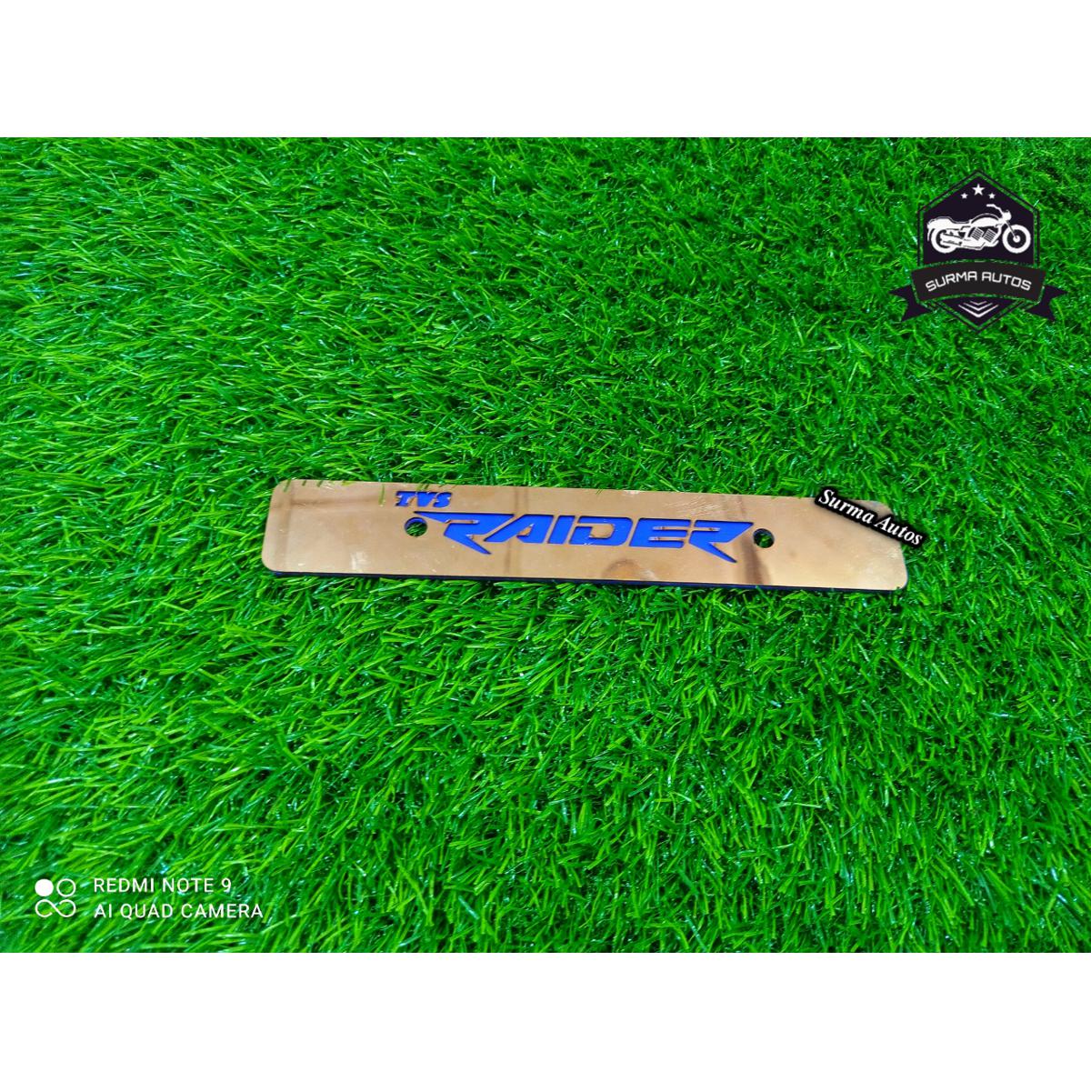 Picture of Raider Motorcycle New Design Name Plate Metal Gold