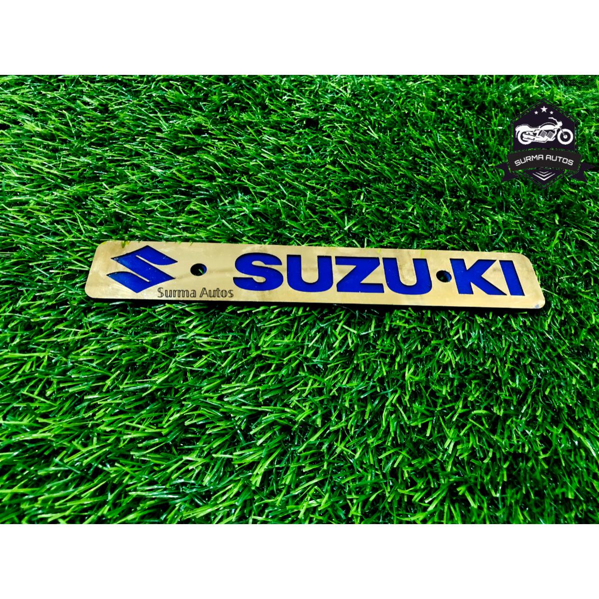 Picture of Gixxer SF Motorcycle New Design Name Plate Metal Gold