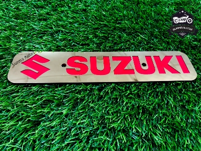 Picture of Gixxer SF Motorcycle New Design Name Plate Metal Gold Large Size