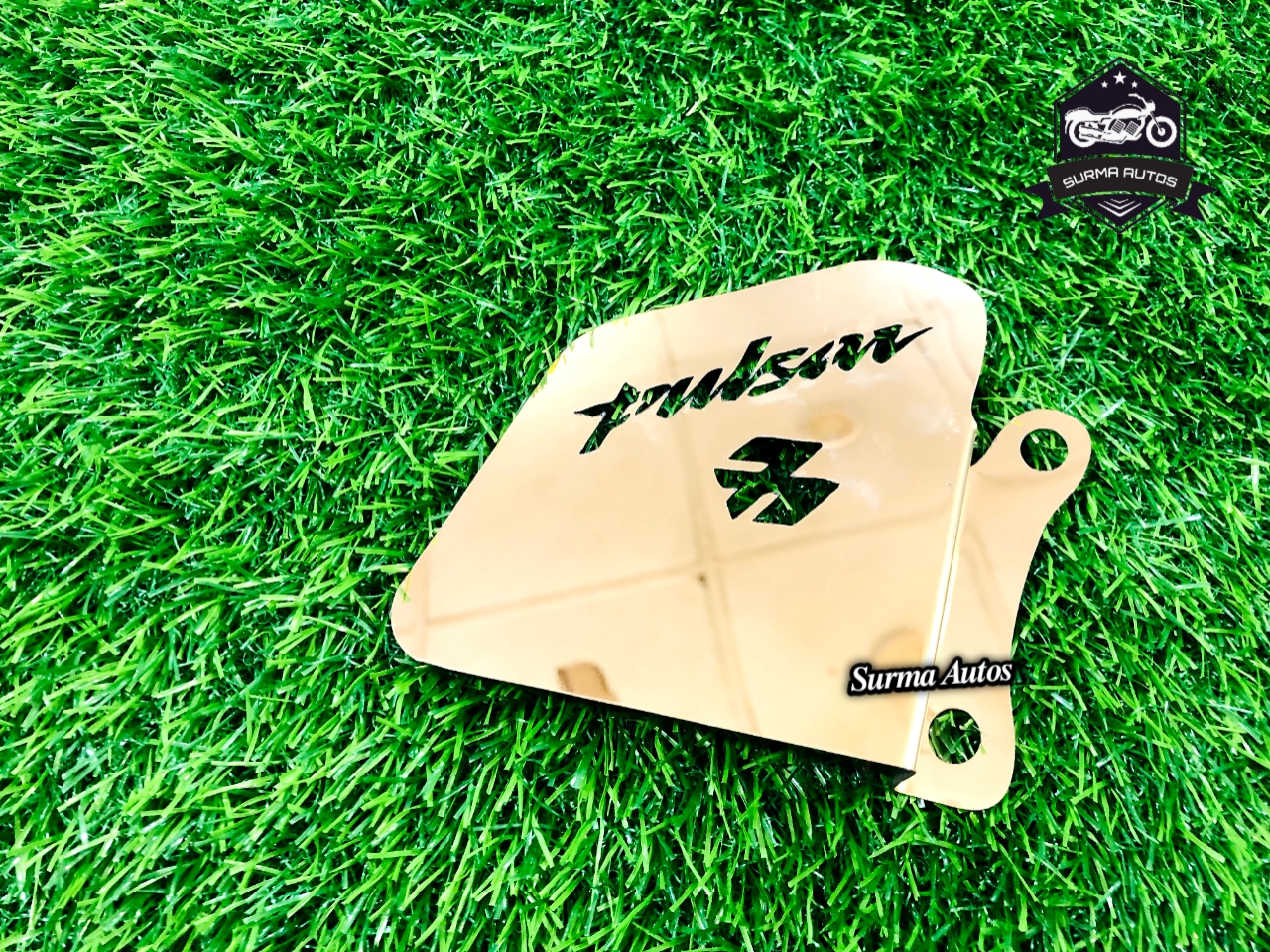Picture of Bajaj Pulsar Motorcycle Hydraulic Cover Golden Color