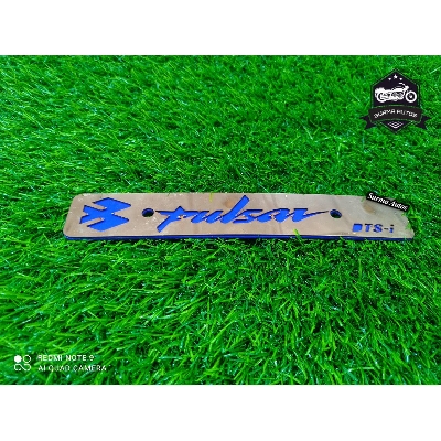 Picture of Bajaj Pulsar Motorcycle New Design Name Plate Plastic & Metal
