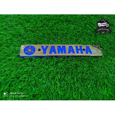 Picture of YAMAHA Motorcycle New Design Name Plate Plastic & Metal Gold