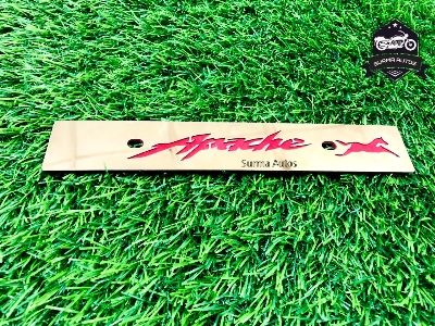 Picture of Apache Motorcycle New Design Name Plate Plastic & Gold