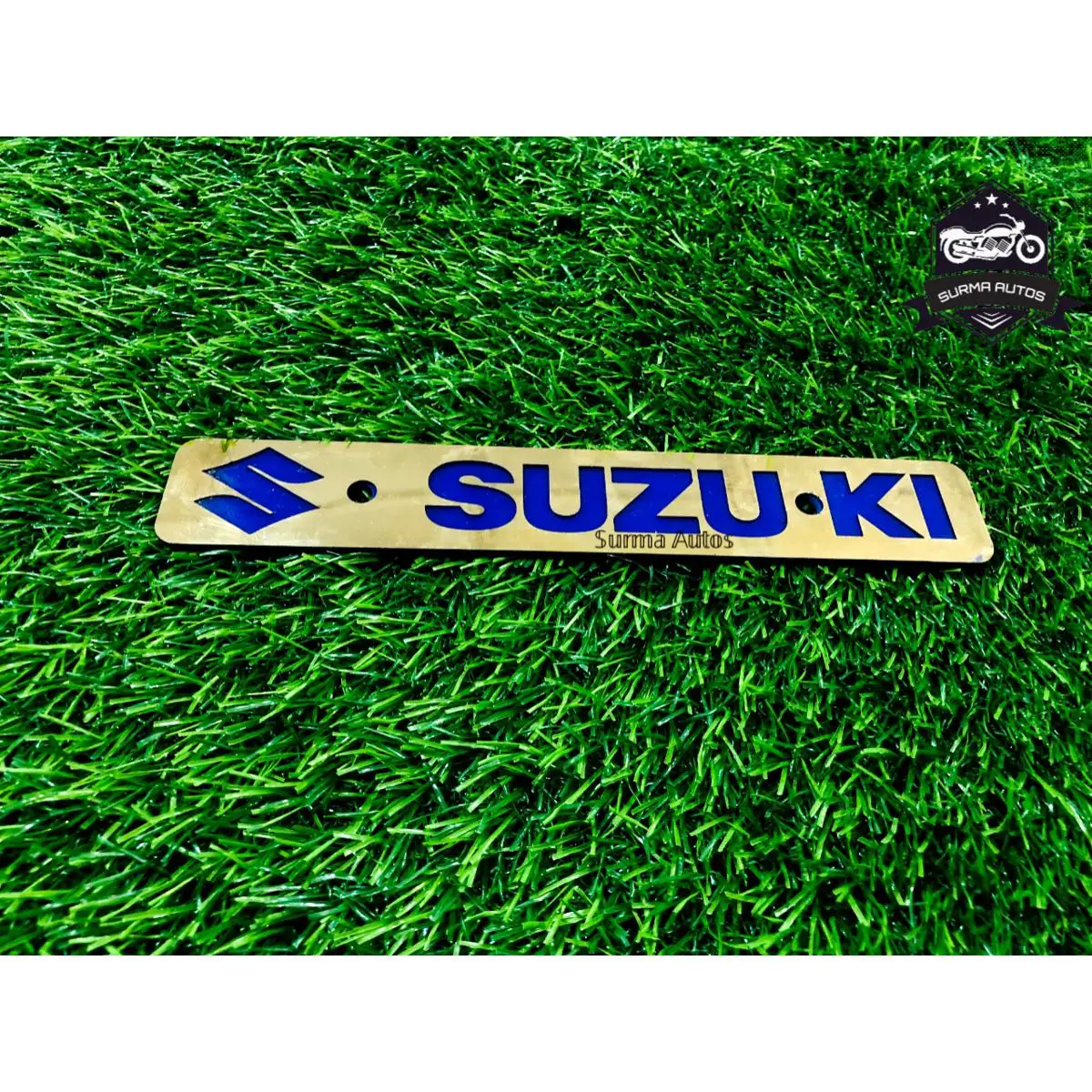 Picture of Gixxer SF Motorcycle New Design Name Plate Plastic & Metal Gold