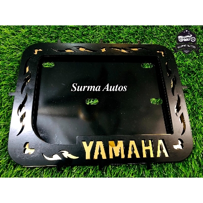 Picture of YAMAHA Motorcycle Number Plate frame Cover / License Plate Cover Metal