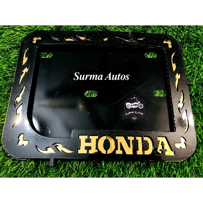 Picture of Honda Motorcycle Number Plate frame Cover / License Plate Cover Metal