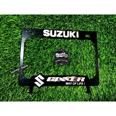 Picture of Gixxer / Gixxer SF Motorcycle Number Plate frame Cover / License Plate Cover Metal