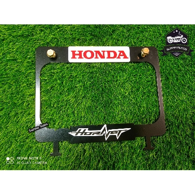 Picture of Honda Hornet Motorcycle Number Plate frame Cover / License Plate Cover Metal