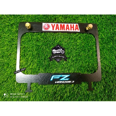 Picture of YAMAHA FZS / FZ-S Motorcycle Number Plate frame Cover / License Plate Cover Metal