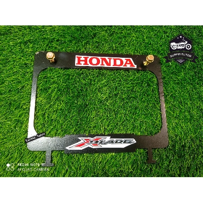 Picture of Honda Xblade Motorcycle Number Plate frame Cover / License Plate Cover Metal