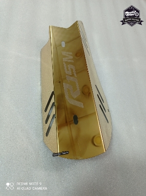 Picture of YAMAHA R15M Motorcycle Silencer Cover Guard / Exhaust Guard Cover Metal Gold