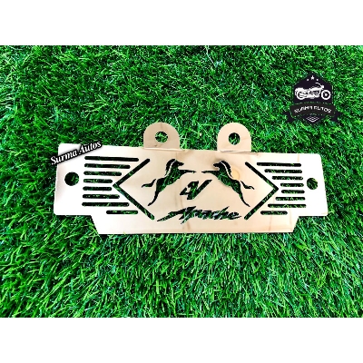 Picture of Apache RTR 4V Motorcycle Radiator Cover Golden Color