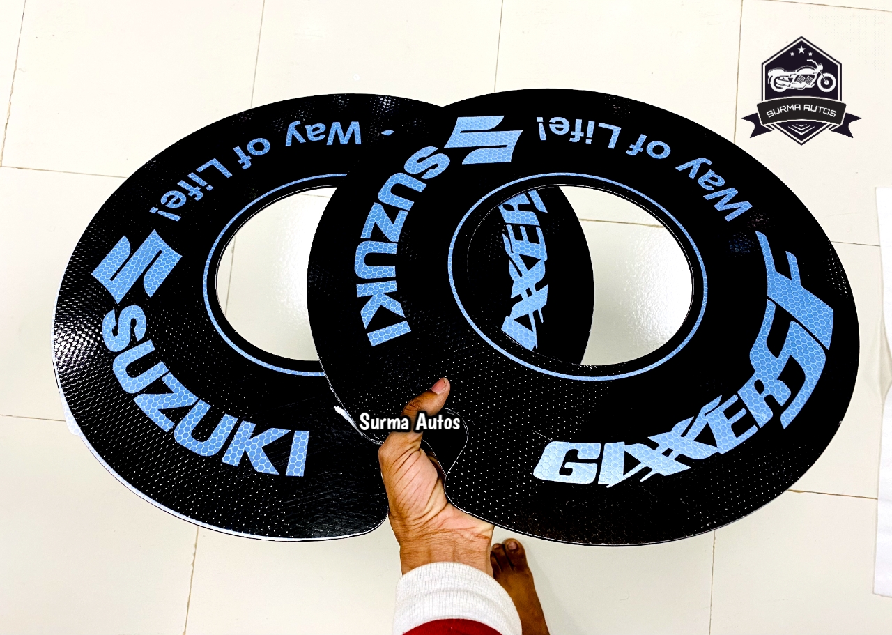 Picture of 2 pcs Rim Wheel Cover Plastic Quality For Gixxer SF Motorcycle