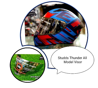 Picture of Studds Thunder Full Face Helmet Visor