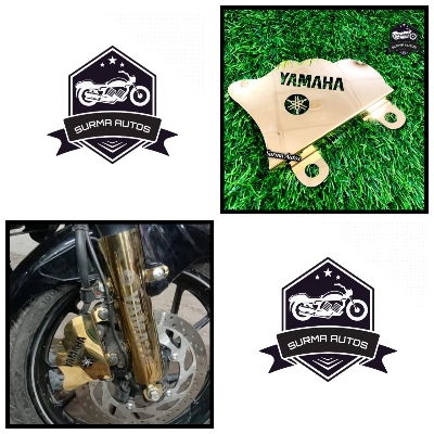 Picture of YAMAHA FZS V2 Motorcycle Hydraulic Cover Golden Color Metal Quality