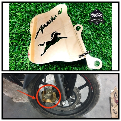 Picture of Apache 4V Motorcycle Hydraulic Cover Golden Color Metal Quality