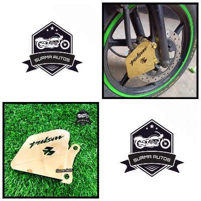 Picture of Bajaj Pulsar Motorcycle Hydraulic Cover Golden Color Metal Quality