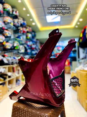 Picture of Gixxer SF / Gixxer Fi Abs / Gixxer Monotone Motorcycle Engine Guard Full Set ( Red Color )