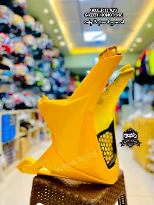Picture of Gixxer SF / Gixxer Fi Abs / Gixxer Monotone Motorcycle Engine Guard Full Set ( Yellow Color )