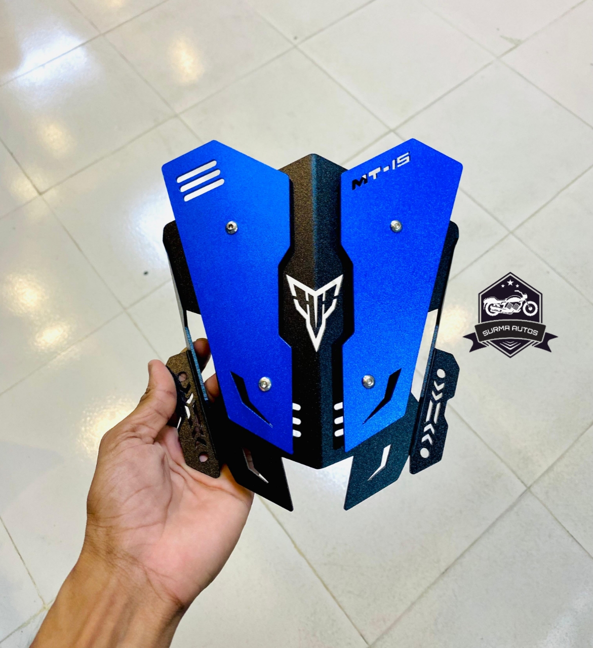 Picture of Motorcycle Accessories Aluminum Alloy Screen Sports WindScreen Windshield Deflector For Yamaha MT15, MT 15, MT-15