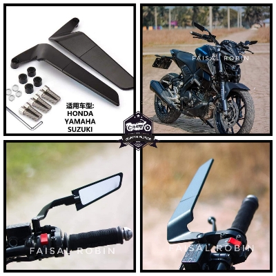 Picture of Universal Motorcycle Mirror Side Winglet Design