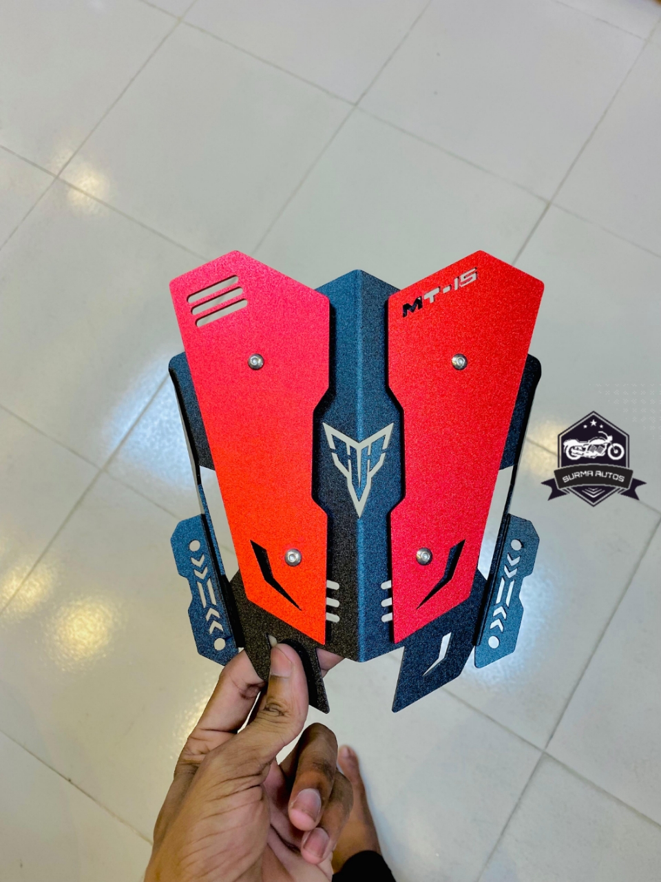 Picture of Motorcycle Accessories Aluminum Alloy Screen Sports WindScreen Windshield Deflector For Yamaha MT15, MT 15, MT-15