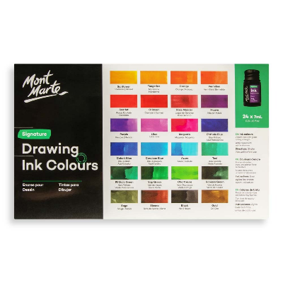 Buy Mont Marte Drawing Ink Colours 24pc x 7ml at Best Prices in Bangladesh