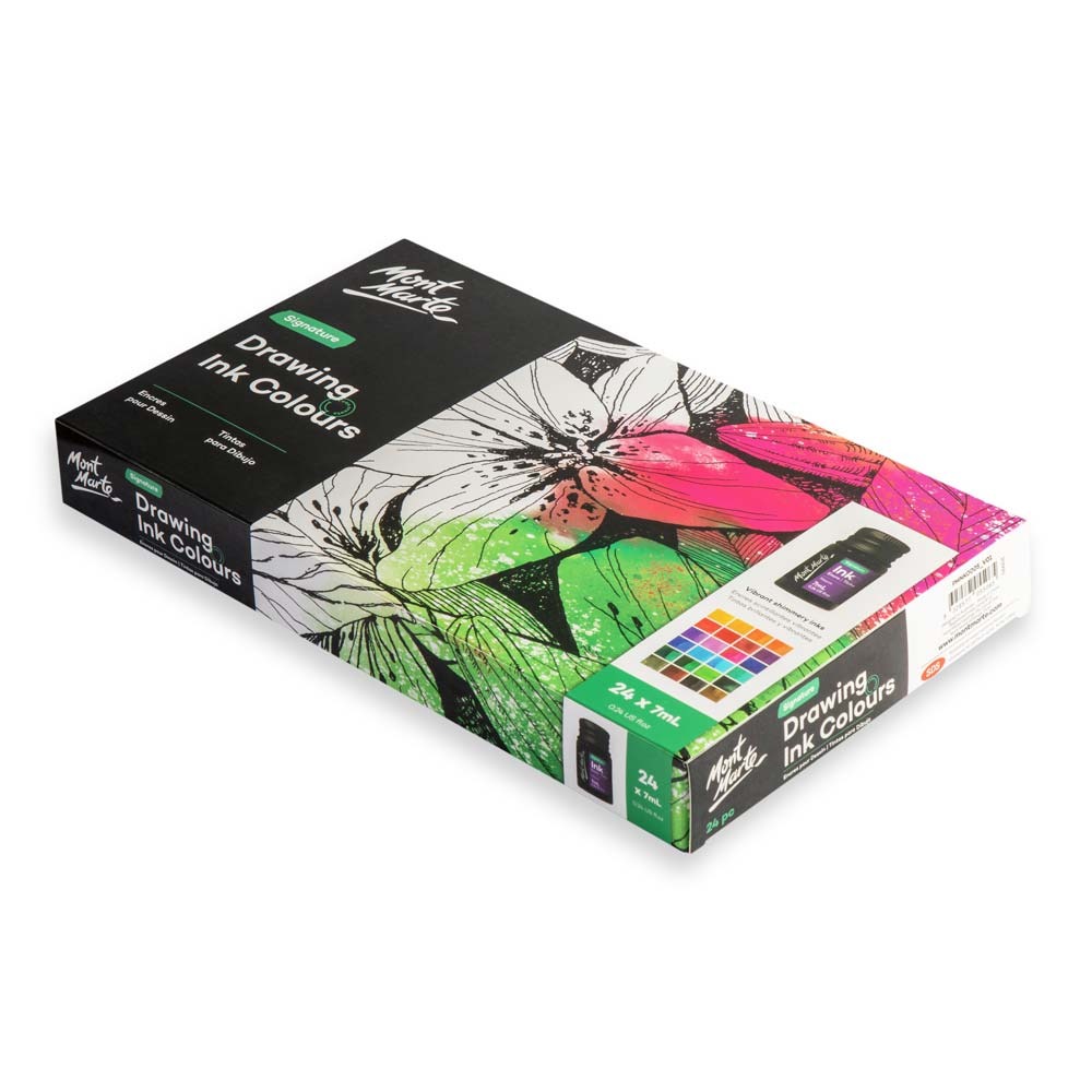 Buy Mont Marte Drawing Ink Colours 24pc x 7ml at Best Prices in Bangladesh