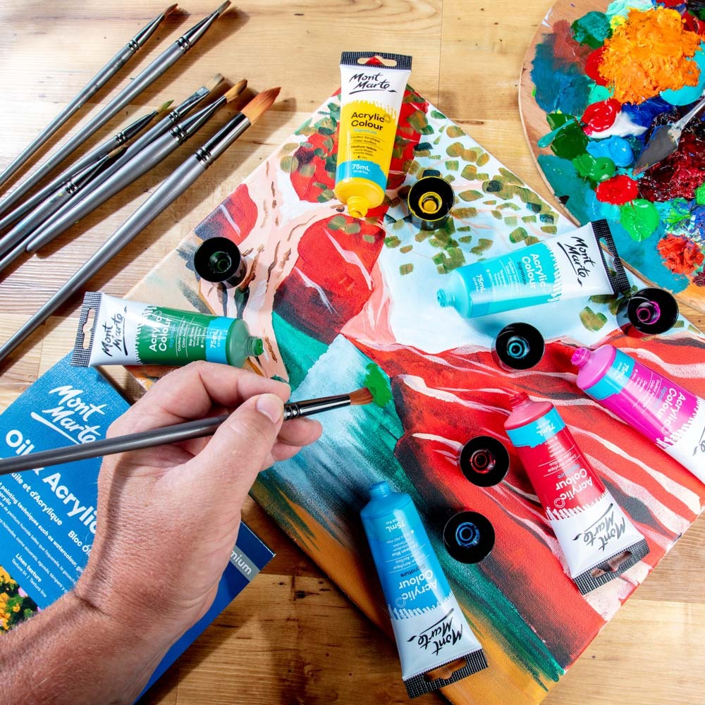 Buy Mont Marte Acrylic color paint 75ml-Cerise at Best Prices in Bangladesh