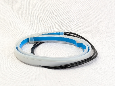 Picture of 2pcs LED DRL 45cm Daytime Running Light For Car And Motorcycle Yellow & blue