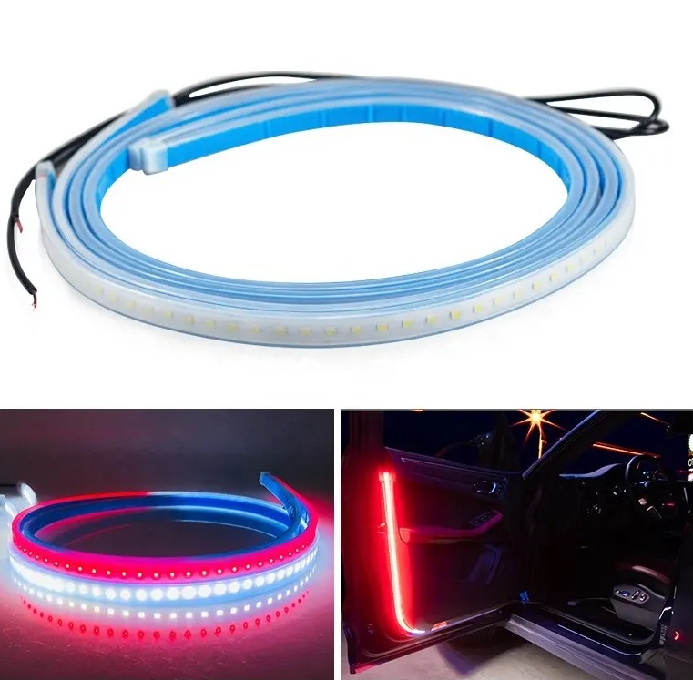 Picture of 2pcs LED DRL 45cm Daytime Running Light For Car And Motorcycle Yellow & blue