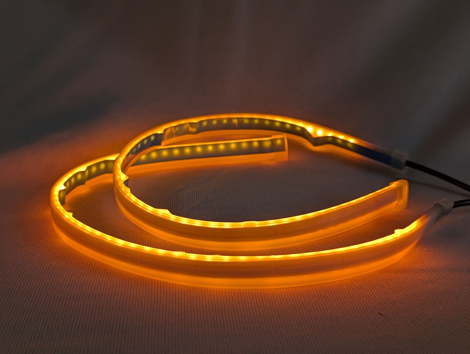 Picture of 2pcs LED DRL 45cm Daytime Running Light For Car And Motorcycle Yellow & blue