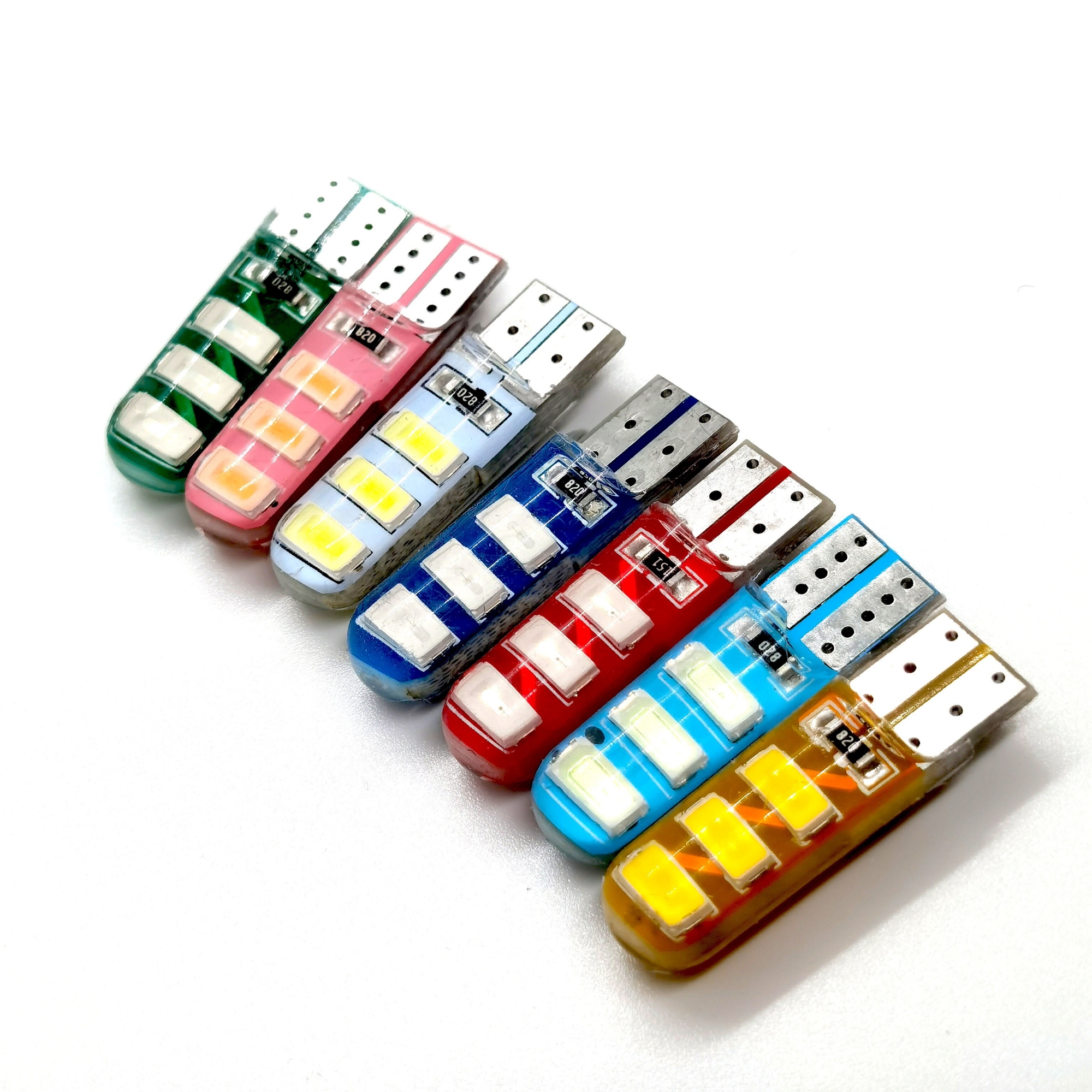 Picture of 1pcs T10 Silicone Case 6 SMD 5630 LED Car Dome Light