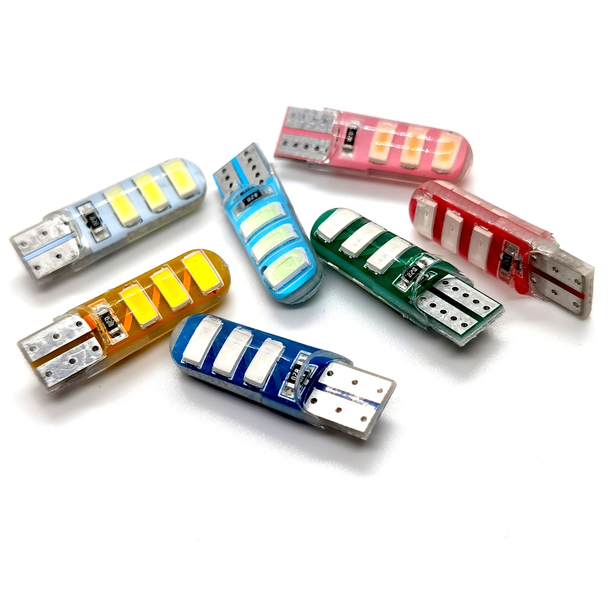 Picture of 1pcs T10 Silicone Case 6 SMD 5630 LED Car Dome Light