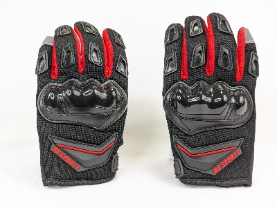 Picture of Touch Screen PVC Motorcycle Gloves Breathable Racing Bike Protectors For Summer Autumn Winter