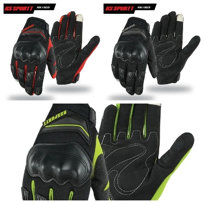 Picture of Touch Screen PVC Motorcycle Gloves Breathable Racing Bike Protectors For Summer Autumn Winter