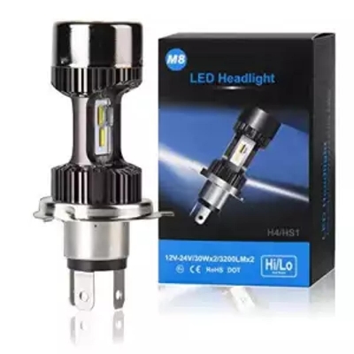 Picture of Motorcycle 12v H4 Hi Lo beam Moto LED white M8 Headlight