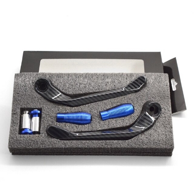 Picture of 1 Pair Universal Motorcycle Protector Parts Hand Guard Carbon Fiber 22mm Brake Clutch Lever Handguard