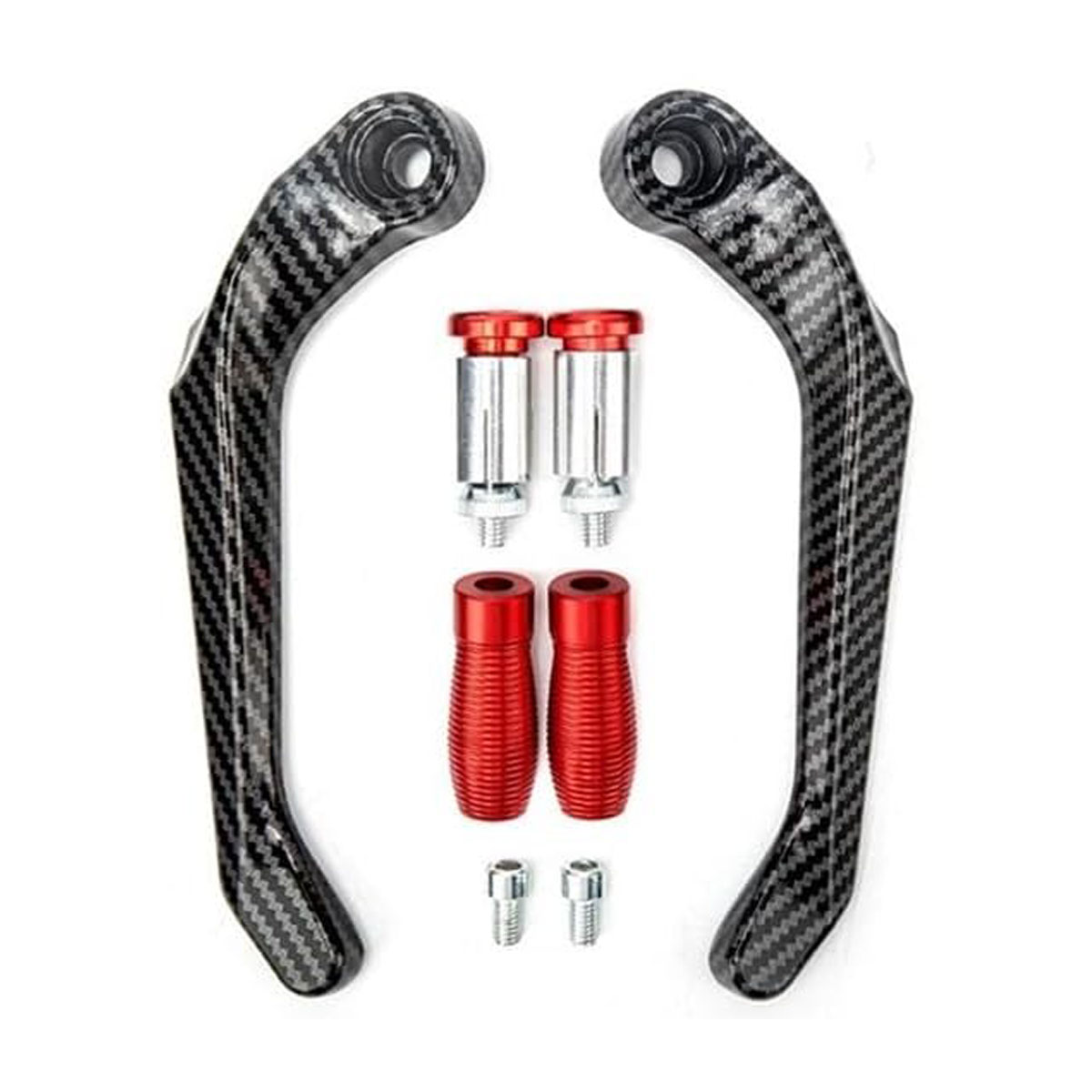 Picture of 1 Pair Universal Motorcycle Protector Parts Hand Guard Carbon Fiber 22mm Brake Clutch Lever Handguard