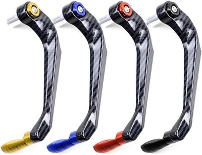 Picture of 1 Pair Universal Motorcycle Protector Parts Hand Guard Carbon Fiber 22mm Brake Clutch Lever Handguard