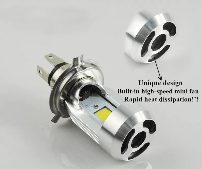 Picture of Motoled H4 LED Headlight White Bulb H/L High Low Dual Beam