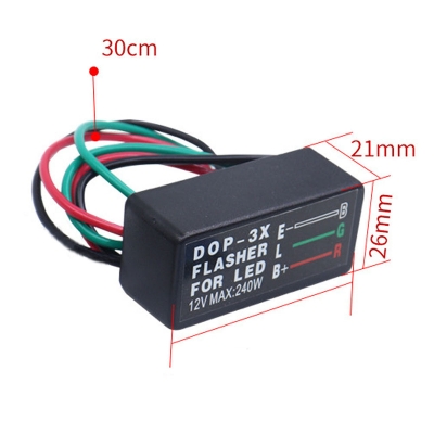 Picture of Shockproof Waterproof Universal 3 Pin 12V Motorcycle LED Turn Signal Light Flasher Blinker Relay for Car Motorcycle