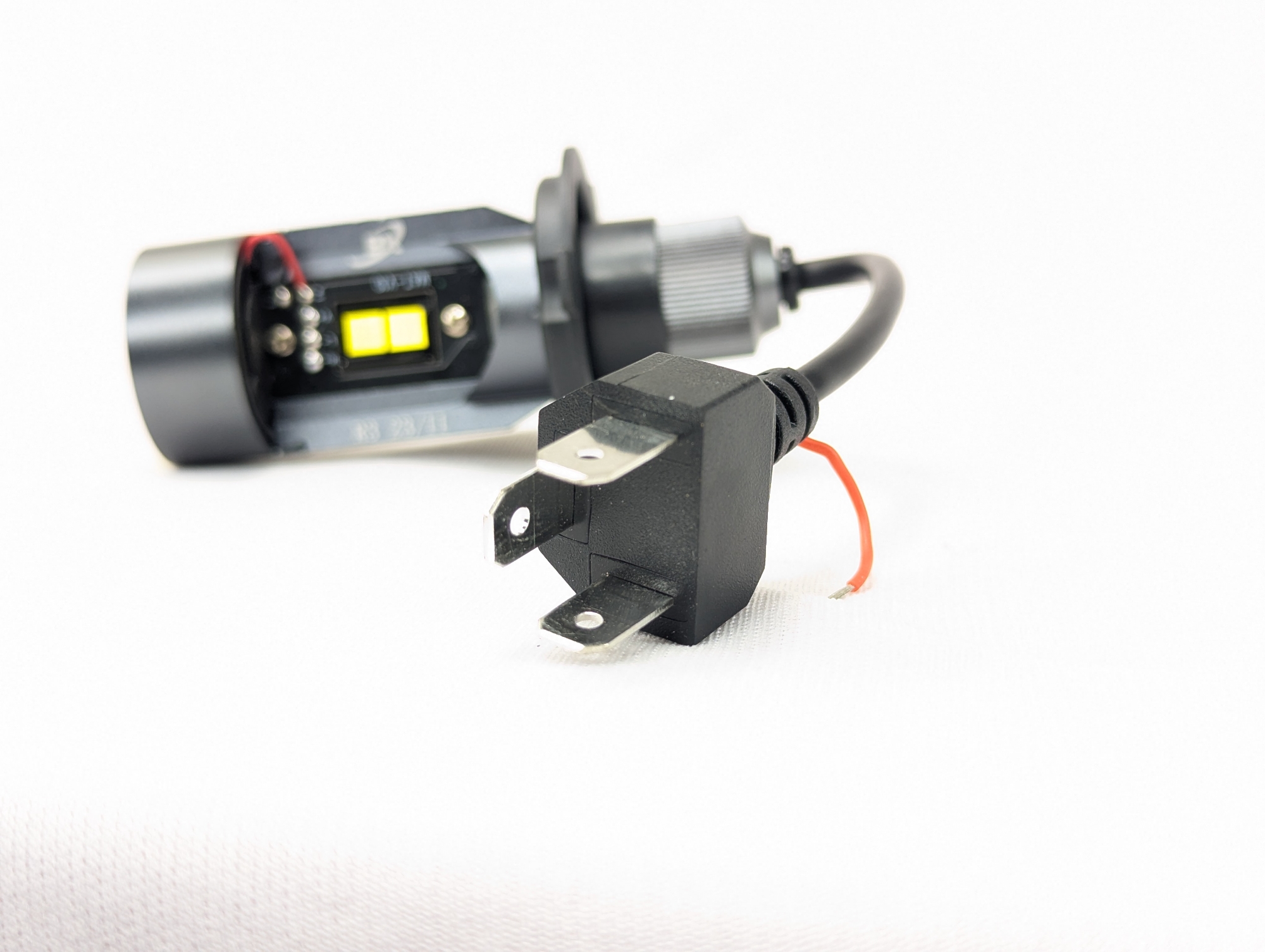 Picture of 1x colorful Halo rings Motorcycle Headlight H4 LED lamp Bulb Hi-low Beam